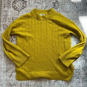 Old Navy Kids Yellow Cable Knit Sweater girls xl 14